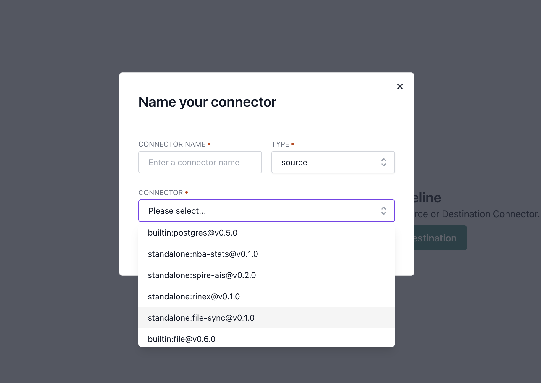 Custom Connector in Conduit UI